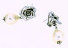 Orecchini rosa in argento e perle barocche art. 3059